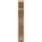 Ekena Millwork 6-in W x 34-in D x 34-in H Funston Slat Rough Cedar Woodgrain TimberThane Outlooker, Primed Tan OUTUR060X34X34FST24RCPR - alternate 6